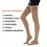 Bas De Compression (1 Paire/2 Coloris)